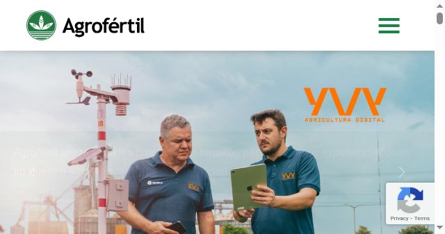 Screenshot of agrofertil.com.py