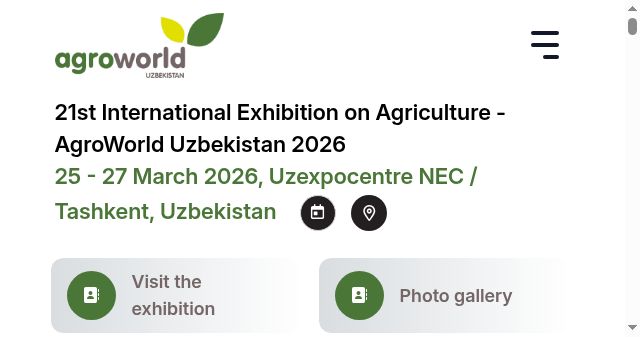 Screenshot of agroworld.uz