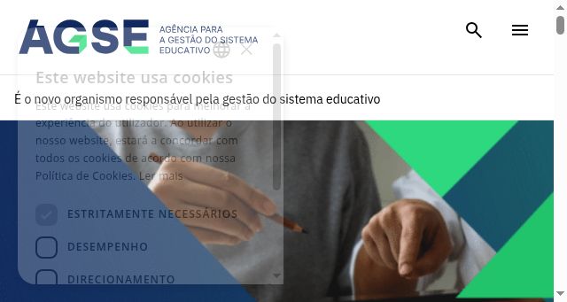 Screenshot of agse.pt
