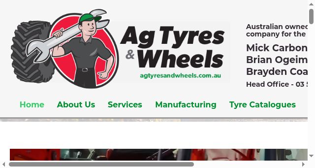 Screenshot of agtyresandwheels.com.au