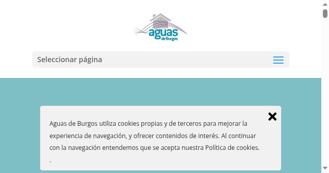 Screenshot of aguasdeburgos.com