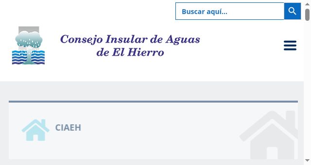 Screenshot of aguaselhierro.org