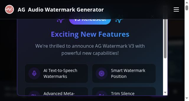 Screenshot of agwatermark.com