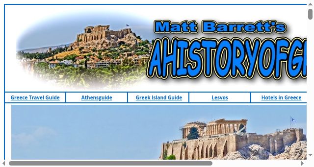 Screenshot of ahistoryofgreece.com