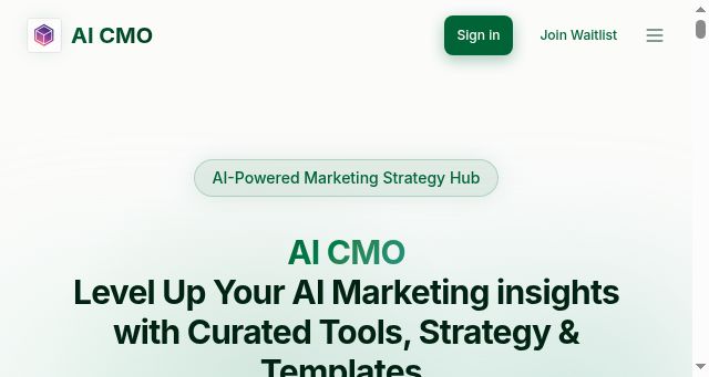 Screenshot of ai-cmo.net