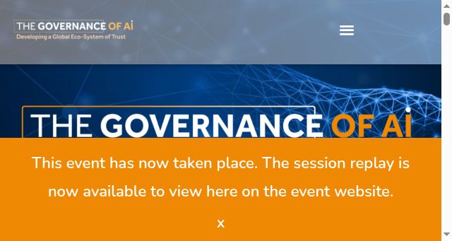 Screenshot of ai-governance2021.com