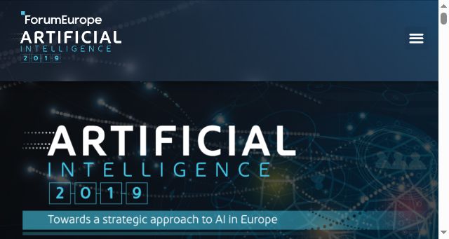 Screenshot of ai2019.eu