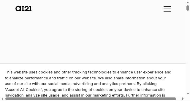 Screenshot of ai21.com