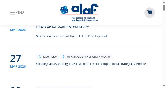 Screenshot of aiaf.it