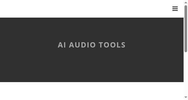 Screenshot of aiaudiotools.online