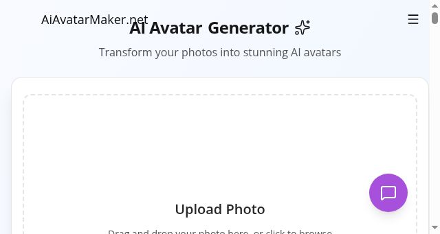 Screenshot of aiavatarmaker.net
