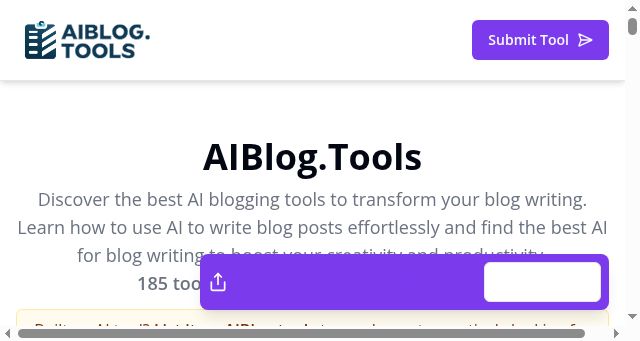 Screenshot of aiblog.tools