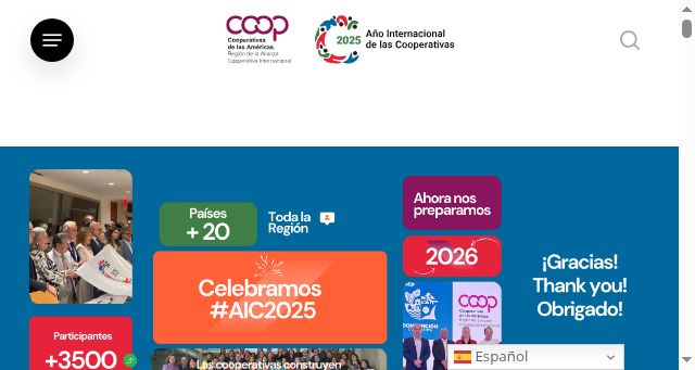 Screenshot of aic2025americas.coop