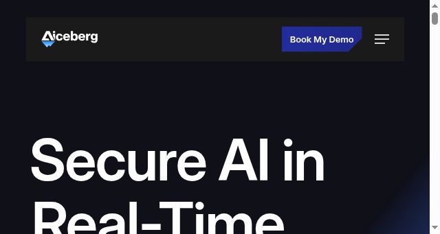 Screenshot of aiceberg.ai