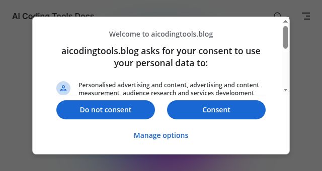 Screenshot of aicodingtools.blog