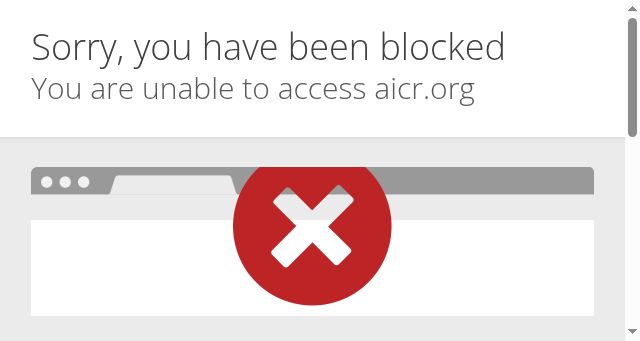 Screenshot of aicr.org