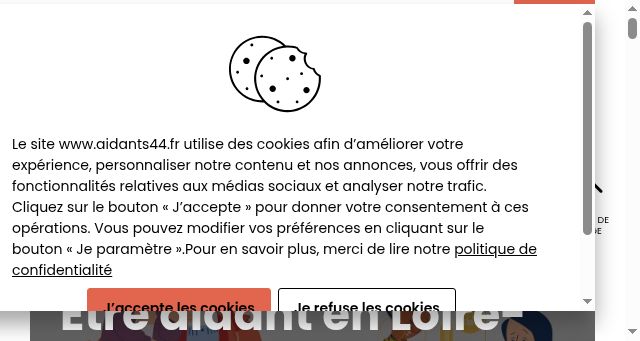 Screenshot of aidants44.fr