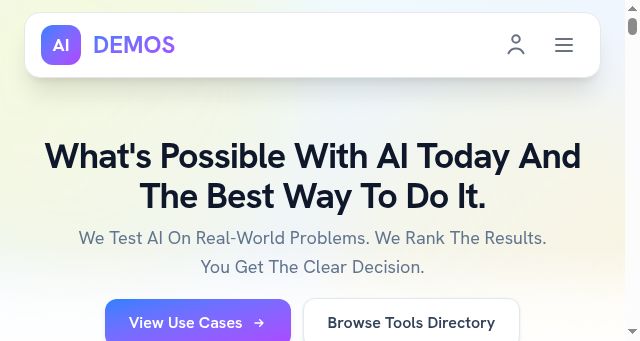 Screenshot of aidemos.com