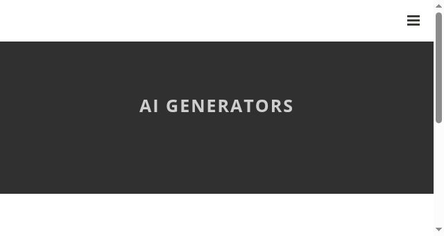 Screenshot of aigenerators.online