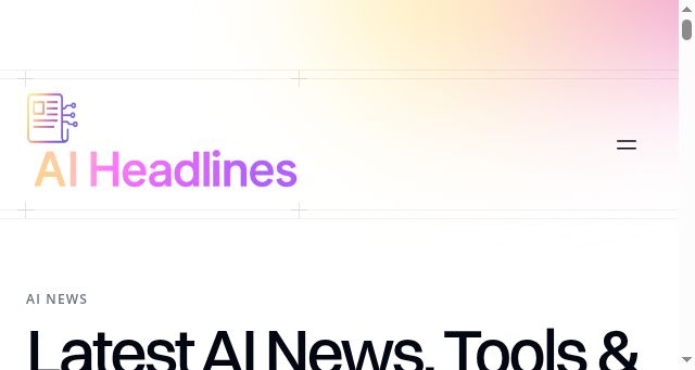 Screenshot of aiheadlines.pro