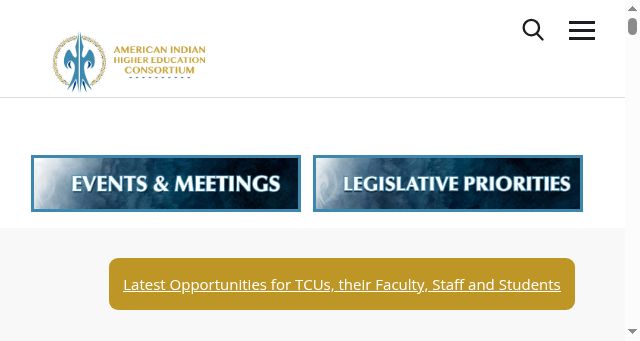 Screenshot of aihec.org