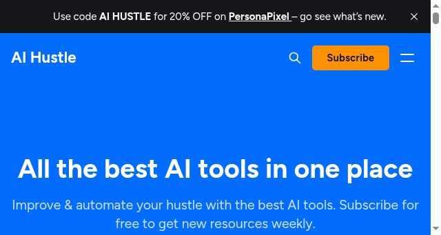 Screenshot of aihustle.tools