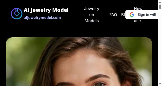 Screenshot of aijewelrymodel.com