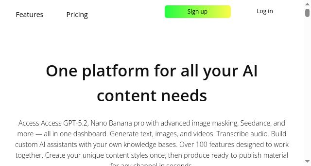 Screenshot of aimensa.com