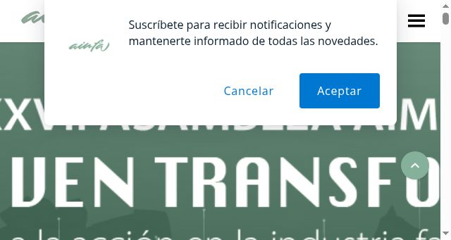 Screenshot of aimfa.es