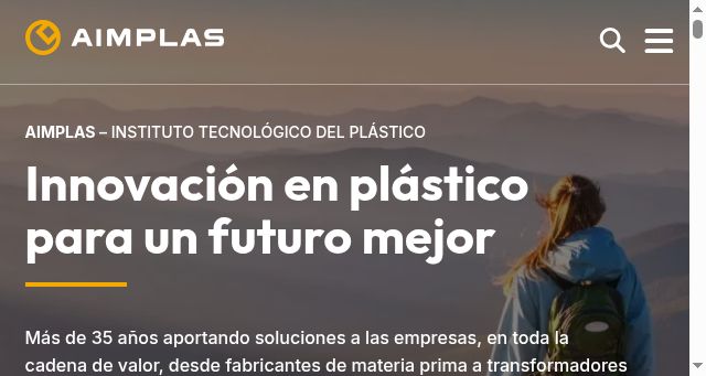 Screenshot of aimplas.es