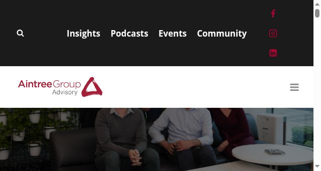 Screenshot of aintreeadvisory.com.au