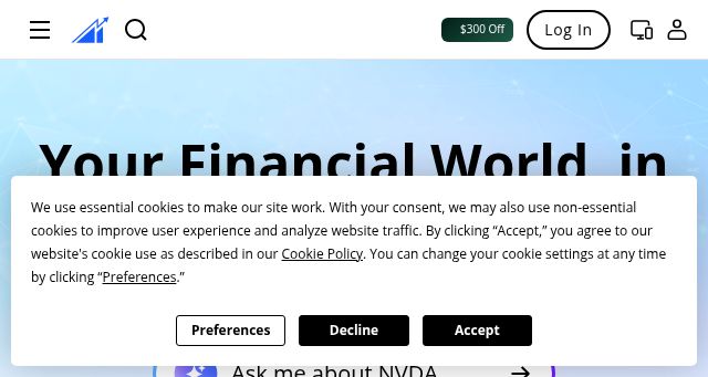 Screenshot of ainvest.com