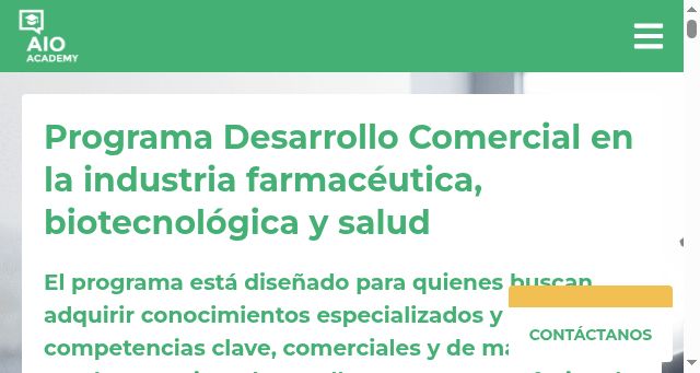 Screenshot of aioacademy.es