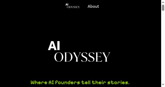 Screenshot of aiodyssey.io