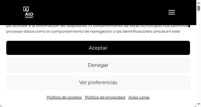 Screenshot of aiotalent.com
