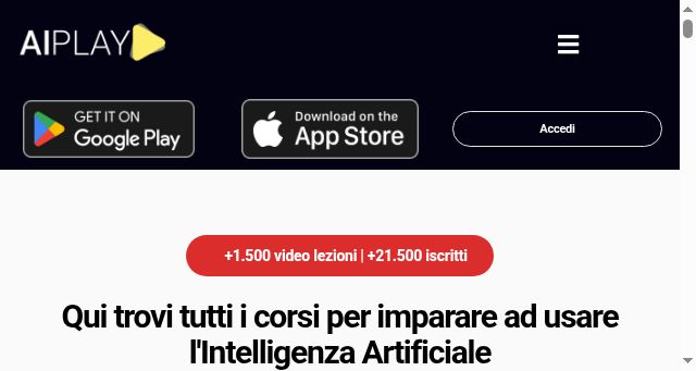 Screenshot of aiplay.it