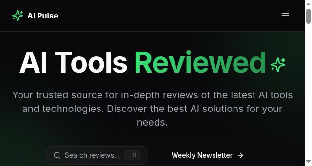 Screenshot of aipulse.fyi