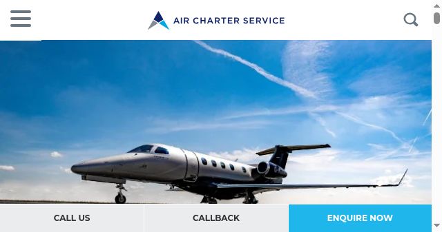 Screenshot of aircharterservice.com