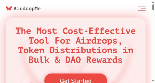 Screenshot of airdropme.io