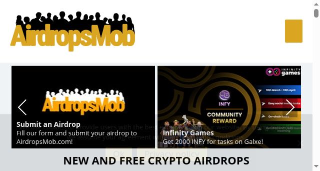 Screenshot of airdropsmob.com