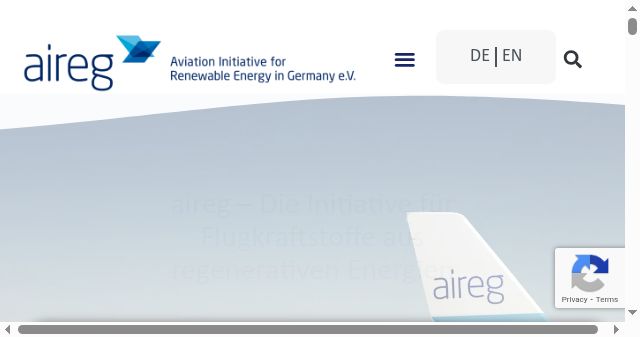 Screenshot of aireg.de