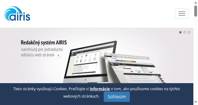 Screenshot of airis.sk