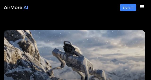 Screenshot of airmore.ai