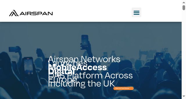 Screenshot of airspan.com