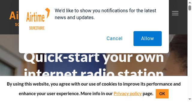 Screenshot of airtime.pro