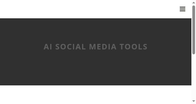 Screenshot of aisocialmediatools.online