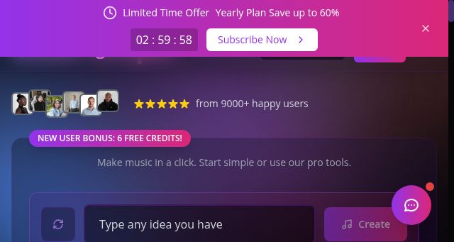 Screenshot of aisonggenerator.online