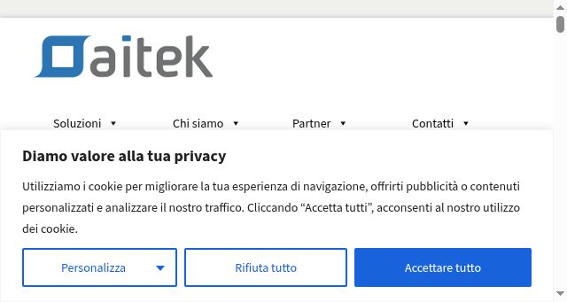 Screenshot of aitek.it