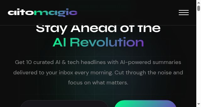 Screenshot of aitomagic.com