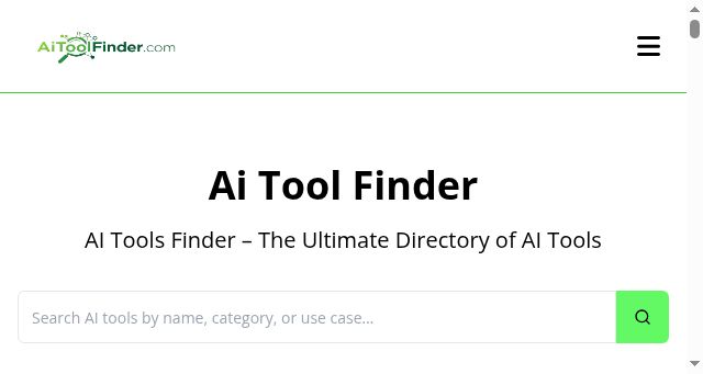 Screenshot of aitoolfinder.com